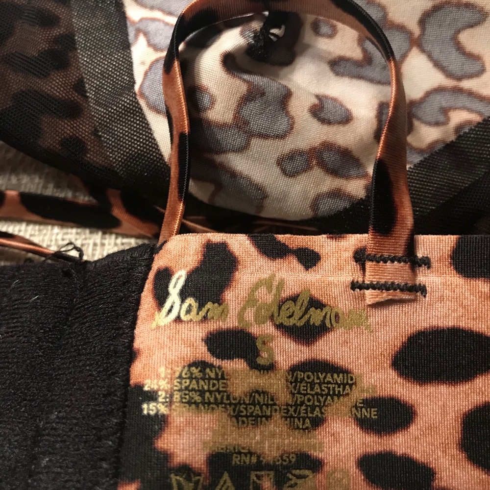 Sam Edelman Leopard Print Bra Size Small - Picture 6 of 6